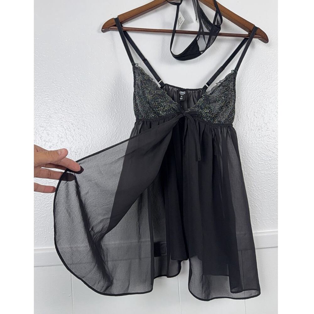 NWT I.N.C International Concepts Babydoll Chemise Thong Set XS - Picture 3 of 8